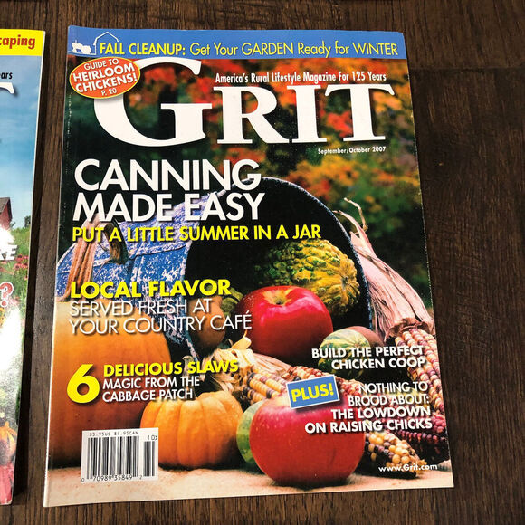 Grit Magazine Lot of 4 - Jan/Feb, May/June, July/Aug, Sept/Oct 2007 Homesteading - Picture 5 of 14